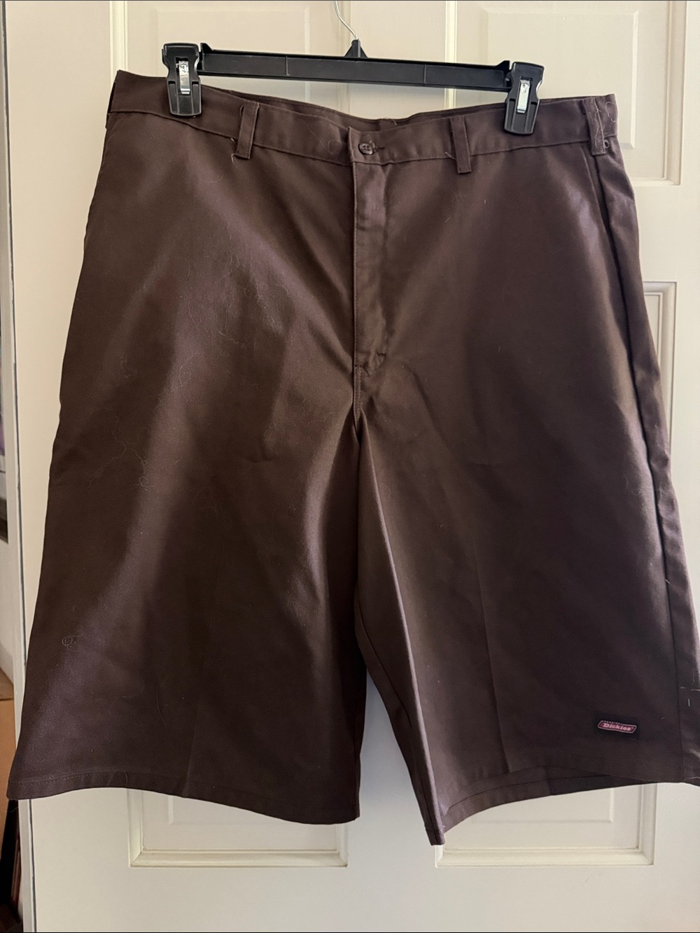 Dickies Men's Dark Brown Flat-Front Work Shorts